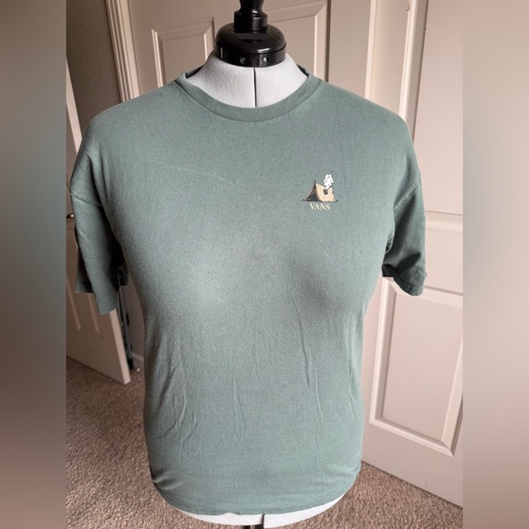 Vans Forest Green Camping Graphic Tee Size XL - Picture 2 of 3